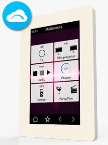 Discontinued - VERSO IP Room controller with 4.3 ``capacitive touch screen and IP connectivity, Ref. DW-VERIP-W
